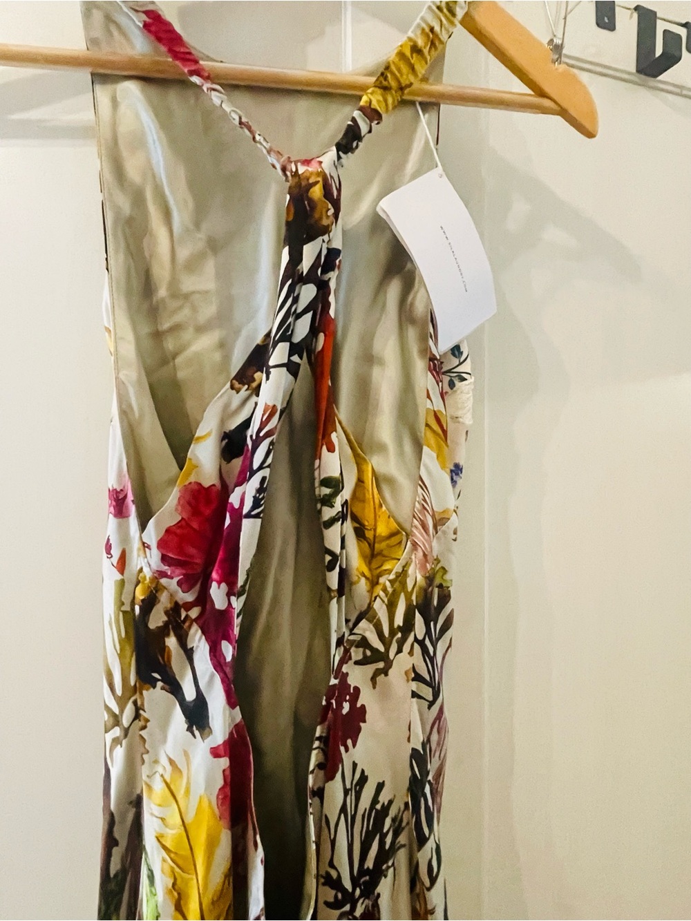 NWT Silk Laundry High Low Dress Planktonic Silk Maxi Dress Size Small - Picture 8 of 13